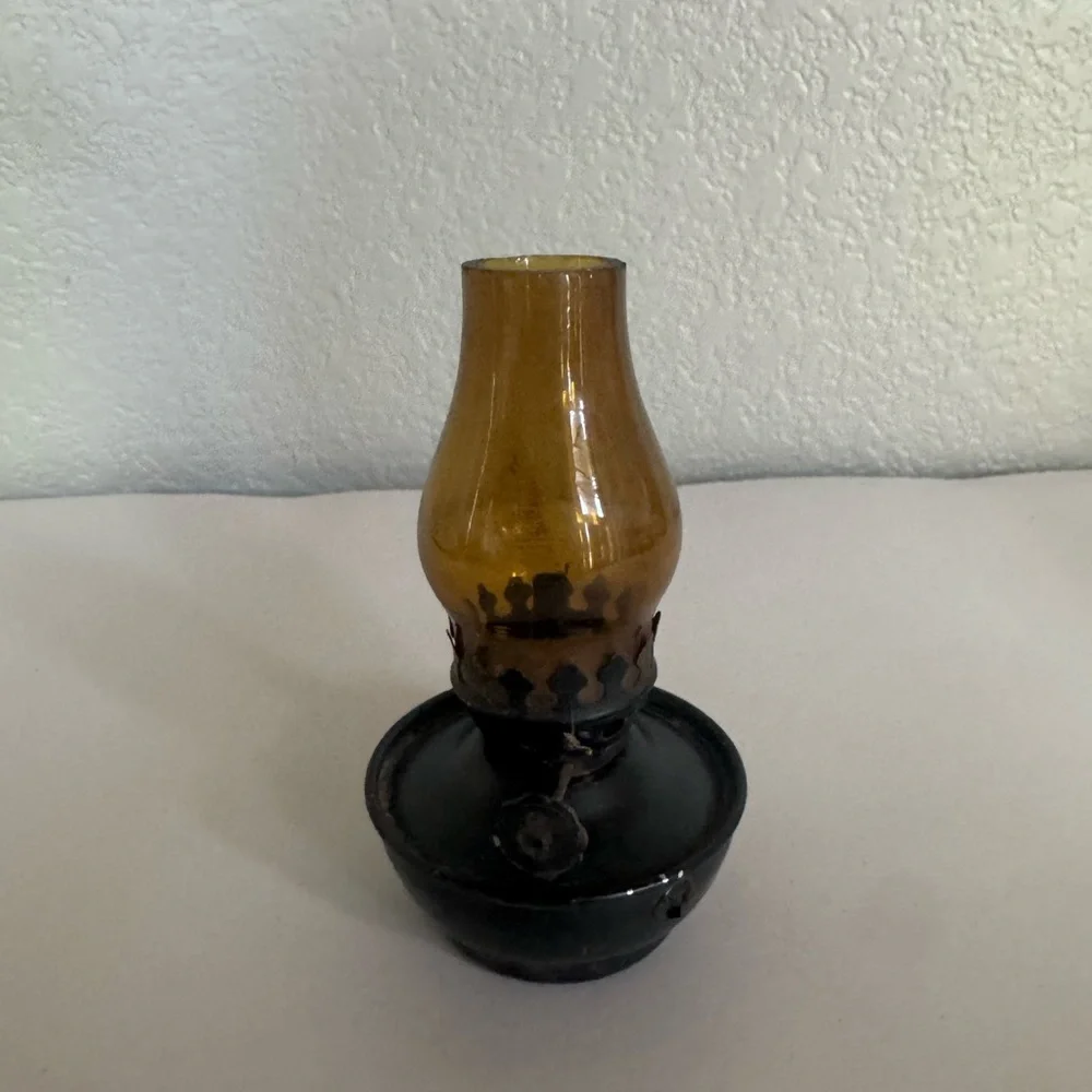 Vintage Punched Metal Lantern